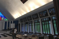 An earthquake in Indonesia damages a Foundation