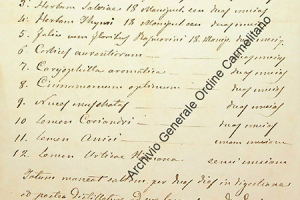 An Ancient Recipe for a Carmelite Liqueur Found