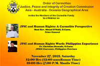 JPIC Commission Webinar On Human Rights