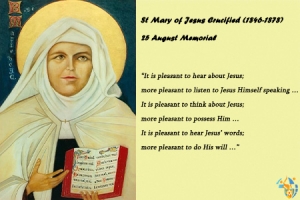 Memorial of St. Mary of Jesus Crucified