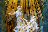 The Ecstasy of Saint Theresa, by Gian Lorenzo Bernini. Church of Santa Maria della Vittoria, Rome
