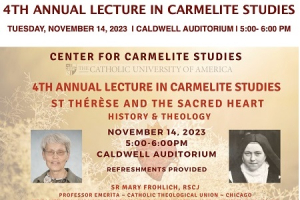 4th Annual Lecture in Carmelite Studies is Scheduled