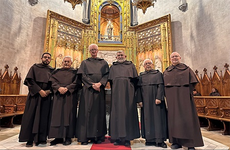 The Provincial and New Council: (left to right) Nicol&aacute;s Carrizalez, Joan G&uuml;ell, M&iacute;ce&aacute;l O'Neill, Javier Garm&oacute;n, Manuel Bonilla, Richard Byrne (missing Onesimus Muthini)